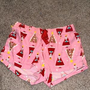 Old Navy Pink Santa Print Women's Shorts